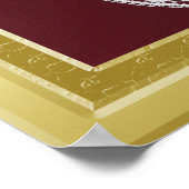 S. Mary Opulent Gold border lijst aangepaste foto Poster (Hoek)