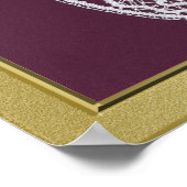 S.MaryElegant fijn goud grens lijst aangepaste fot Poster (Hoek)