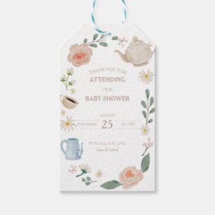 's middags Baby shower cadeautjes en fort tags Cadeaulabel