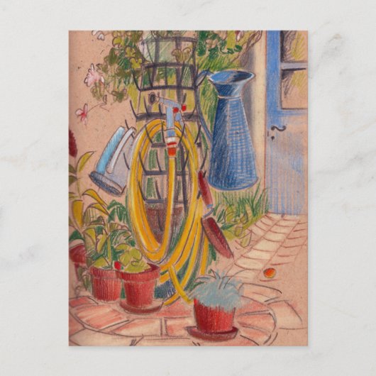 's middags in een zonnige briefkaart van de Franse (Voorkant)