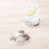 's middags thee! zandsteen onderzetter (Zijkant)