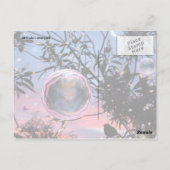 's Midzomerse vuile bubbels. Briefkaart (Achterkant)