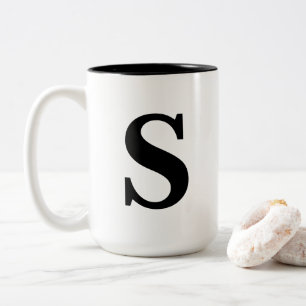 "S"-mok Tweekleurige Koffiemok