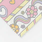 S monogram aangepaste naam betekent Savannah Fleece Deken (Hoek)