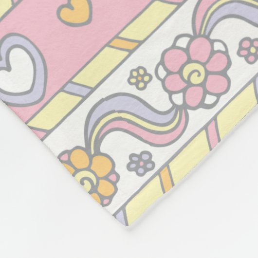 S monogram aangepaste naam betekent Savannah Fleece Deken (Hoek)