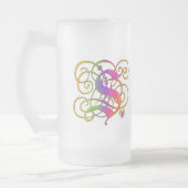 S Monogram "Gothische regenboog" Mokken (Links)