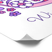 S monogram kunst Sophia meisjesnaam betekenis post Poster (Hoek)