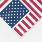 S Monogram Patriottische Amerikaanse Vlag American Fleece Deken (Hoek)