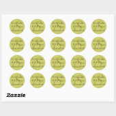 "S" monogram retour adres label - personaliseren (Vel)