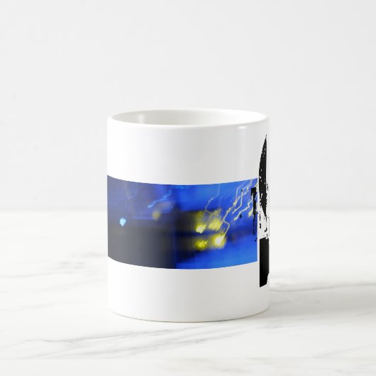 S Monogram Typografische grunge Mok (Center)