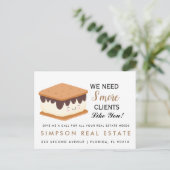 S’more Cliënten open huis Waardering vastgoed Aankondigingskaart (Staand voorkant)