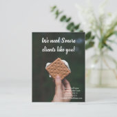 ' s more clients referral real estate marketing se briefkaart (Staand voorkant)