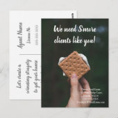 ' s more clients referral real estate marketing se briefkaart (Voorkant / Achterkant)