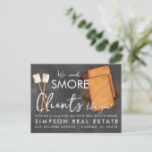 S’more Clients Vastgoed aankondiging Briefkaart (Staand voorkant)