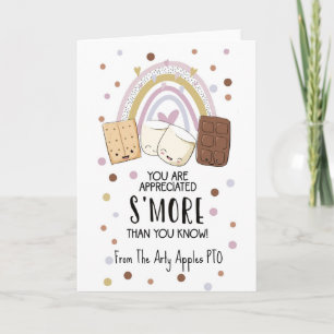 S’more dan je denkt, waardering voor vrijwilligers kaart