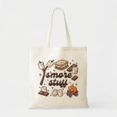 S’more Stuff Tote Bag, Fun Camping Canvas Tote Bag (Voorkant)