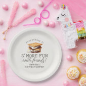 S’mores Fall Bonfire Outdoor Birthday Party Papieren Bordje (Feest)