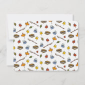 S’mores Happy Camper Zomernachten Verjaardag Notitiekaartje (Achterkant)