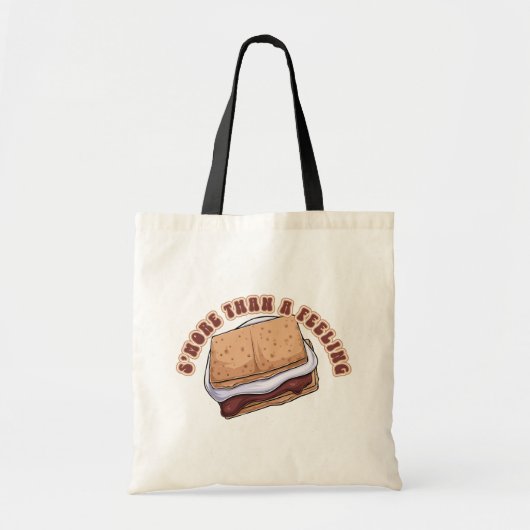 S’mores Than A Feeling Food Pun Tote Bag (Voorkant)