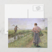 's Morgens, 1889 Briefkaart (Voorkant / Achterkant)