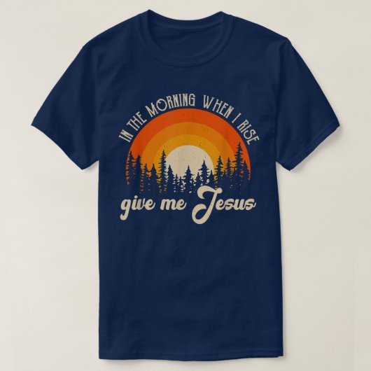 's Morgens als ik Jezus Christelijke Sarcast verhe T-shirt (Design voorkant)