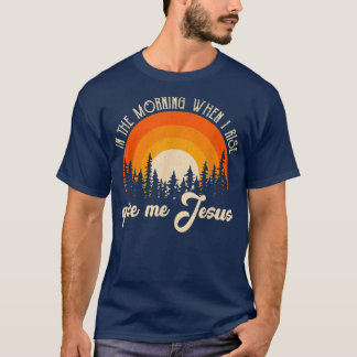 's Morgens als ik Jezus Christelijke Sarcast verhe T-shirt
