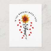 's Morgens als ik opsta geef ik Jezus Zonnebloem Briefkaart (Voorkant)