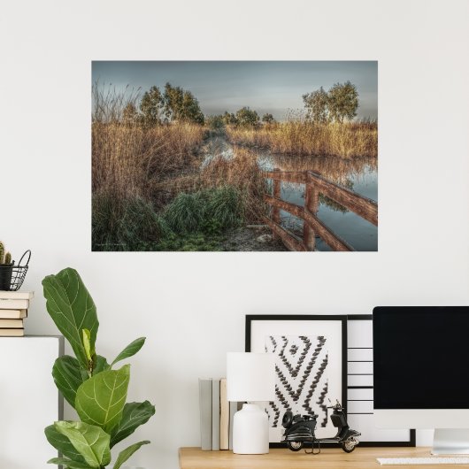 's Morgens hard afdrukken Poster (Thuiskantoor)