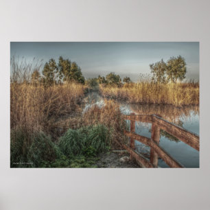 's Morgens hard afdrukken Poster