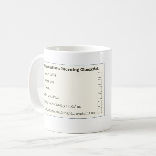 's Morgens Mok van de anesthesist (Voorkant links)