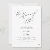 's Morgens na het afscheidsfeest van de bruinparti Kaart (Voorkant)