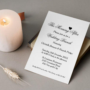 's Morgens na het afscheidsfeest van de bruinparti Kaart