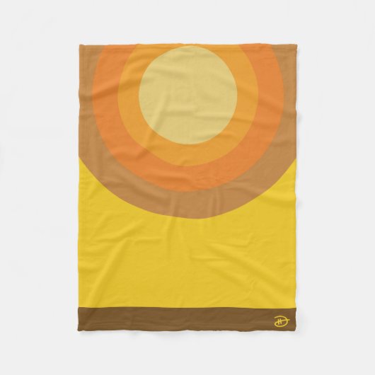 's Morgens, 's nachts en 's nachts (noon) - Blanke Fleece Deken (Voorkant)