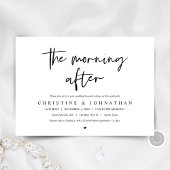 's Morning After, uitnodiging na bruiloft