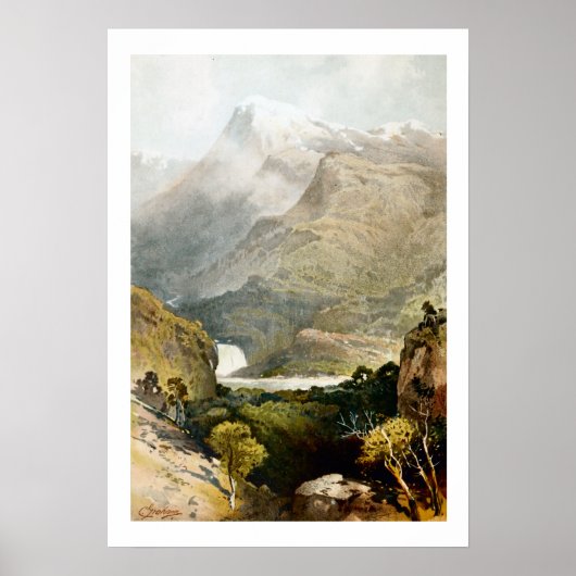 S Mount Kosciuszko Australia Archival print (Voorkant)