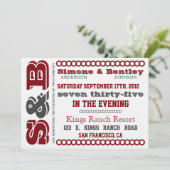 S n' B Uitnodiging (Staand voorkant)