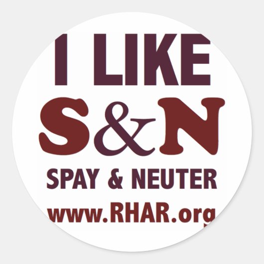 S&N Ronde Sticker (Voorkant)
