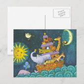 's Nachts ark Briefkaart (Voorkant / Achterkant)