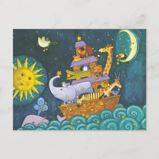 's Nachts ark Briefkaart (Voorkant)