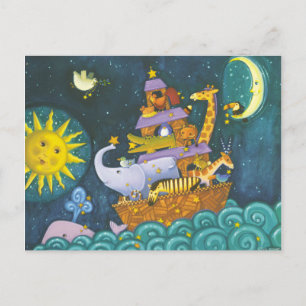 's Nachts ark Briefkaart