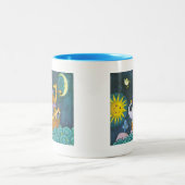 's Nachts ark Tweekleurige Koffiemok (Center)