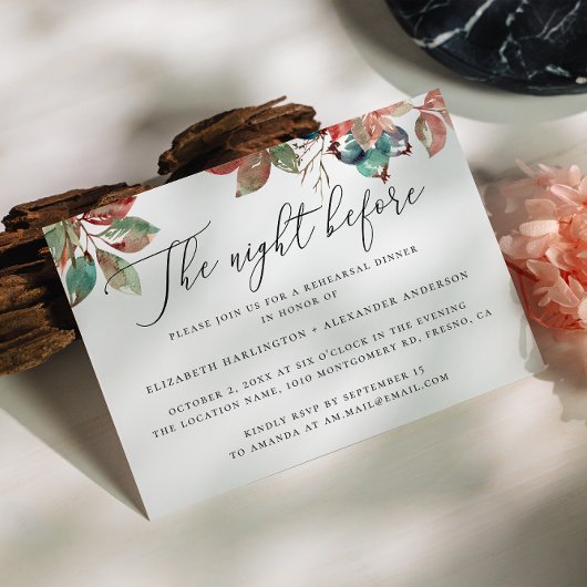 's Nachts. Blauwbeestjes, diner voor de hoorzittin Kaart