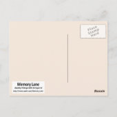 's Nachts Briefkaart (Achterkant)