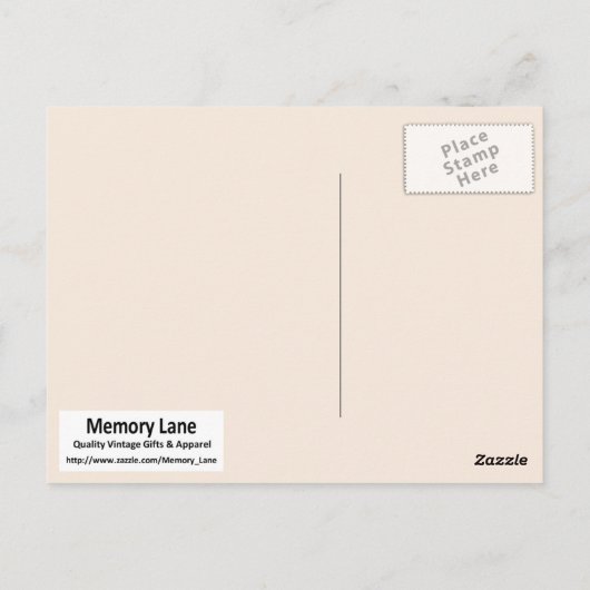 's Nachts Briefkaart (Achterkant)