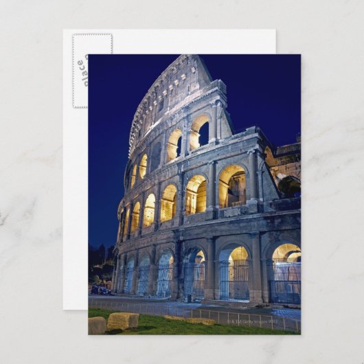 's nachts briefkaart (Voorkant / Achterkant)