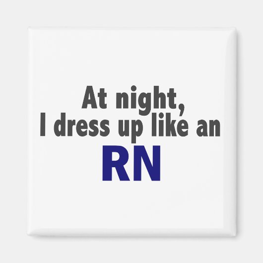 's Nachts dress ik op als een RN Magneet (Voorkant)