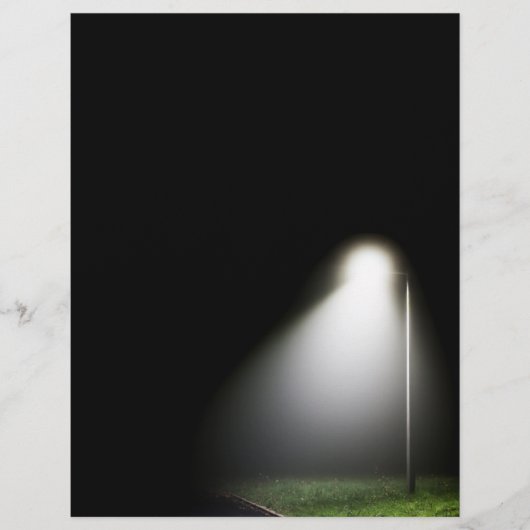 's nachts een straatlicht - vlieger flyer (Voorkant)