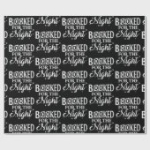 's Nachts geboekt Cadeaupapier (Vlak)