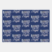 's Nachts geboekt Inpakpapier Vel (Voorkant 2)