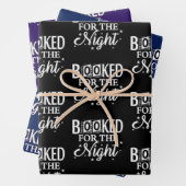 's Nachts geboekt Inpakpapier Vel (In situ)